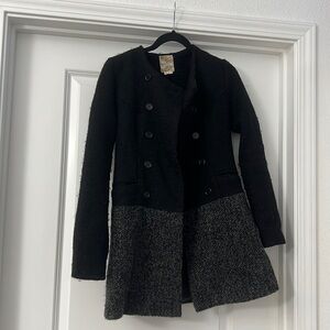 Black and gray coat